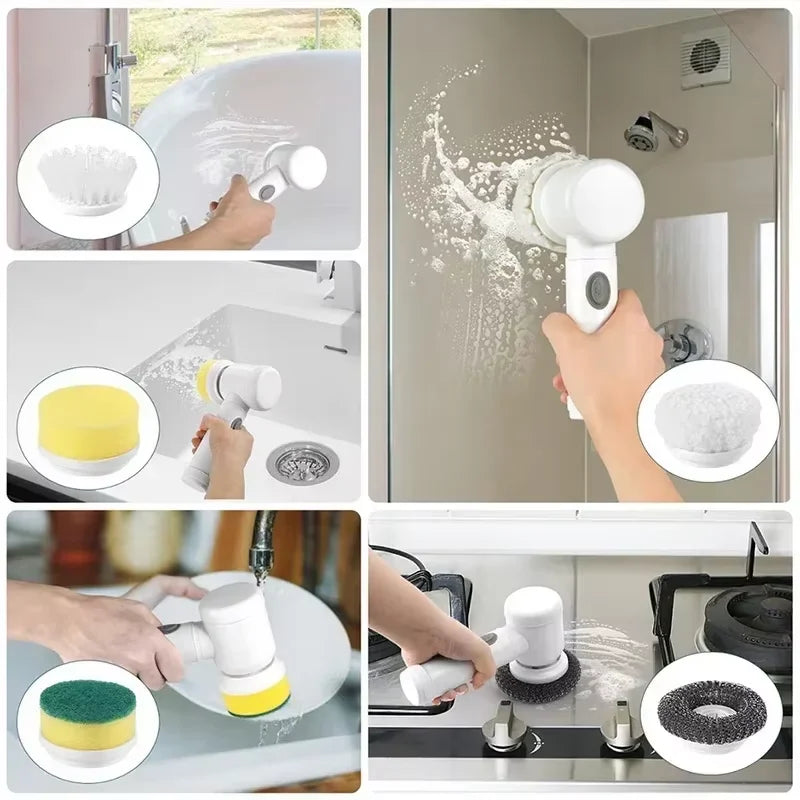 Easy to Use Wireless Shower Scrubber Cleaner