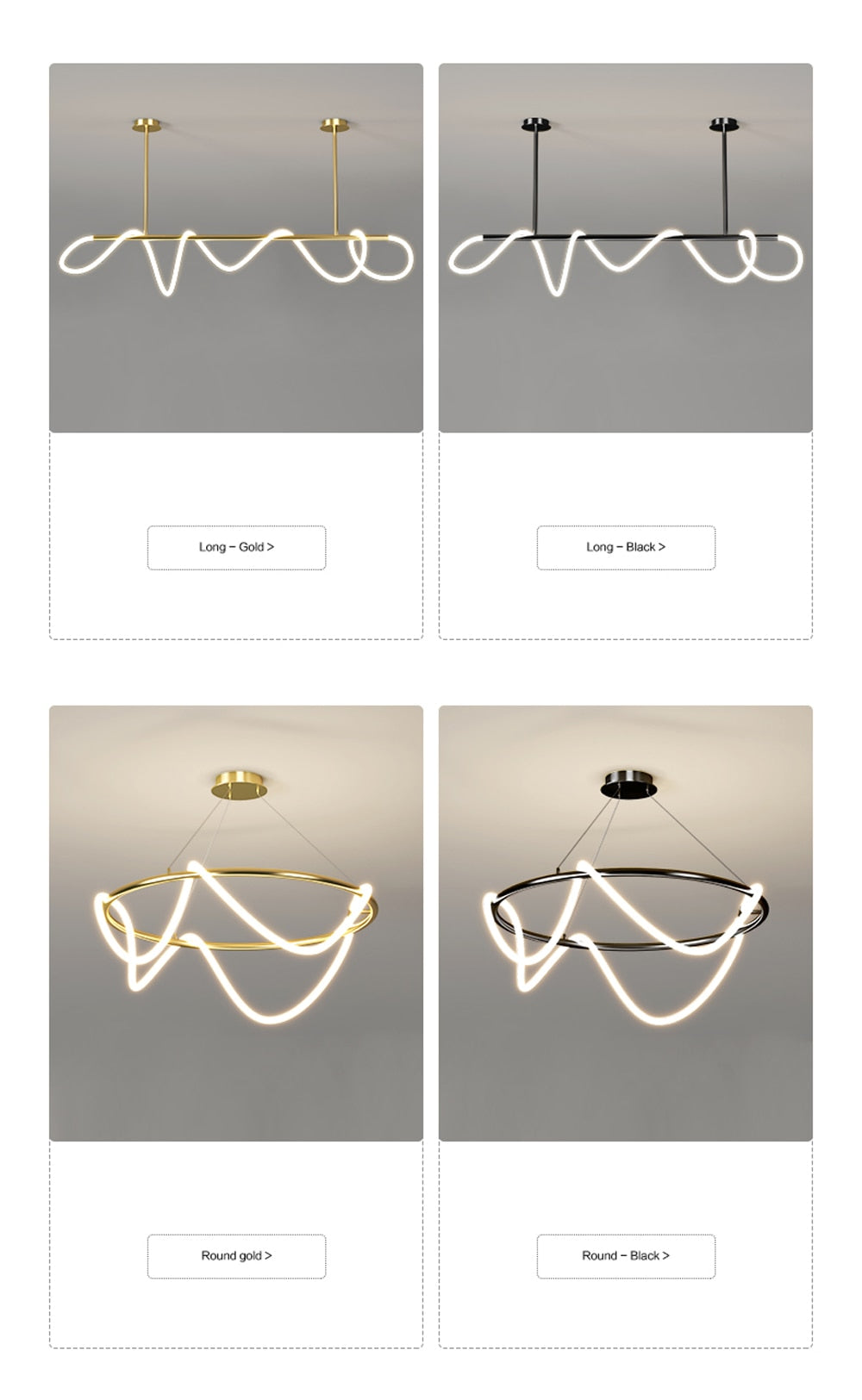 Modern Dimmable LED Ceiling Light Fixture