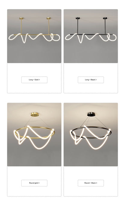 Modern Dimmable LED Ceiling Light Fixture