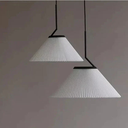 Creamy Fabric Shade Pendant Light