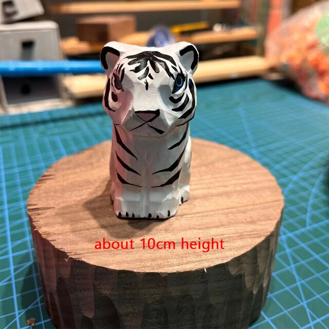 Adorable Handcrafted Wood Pet Figurines
