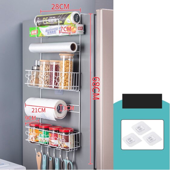 Compact Kitchen Fridge Storage Shelf