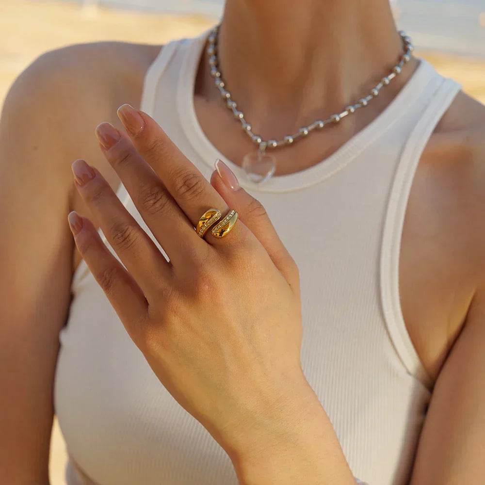 Luxury Crystal Fashion Wrap Ring