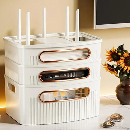 Protective Mesh Router Storage Case Organizer