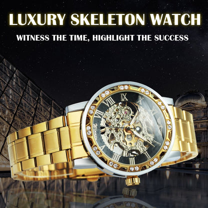 Stylish Self-Winding Mens Skeleton Watch