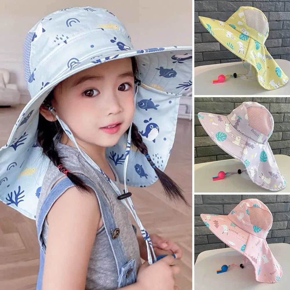 Children's UPF Summer Sun Cap with Adjustable Chin Strap