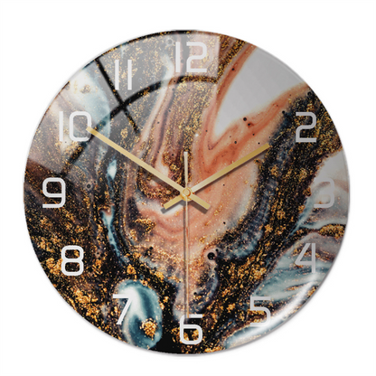 Elegant Silent Marble Wall Clock