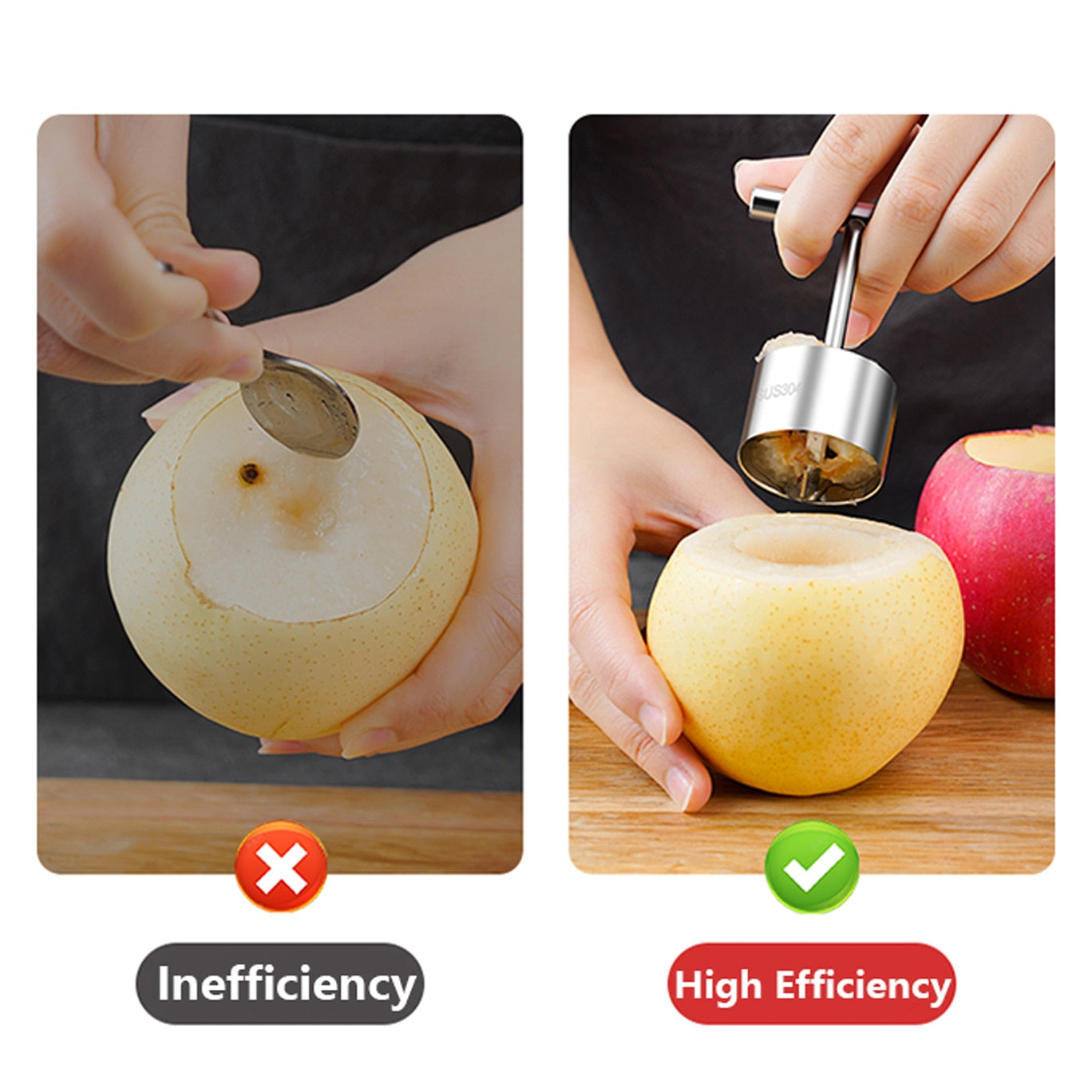 Easy Fresh Vegetable Corer Cutter