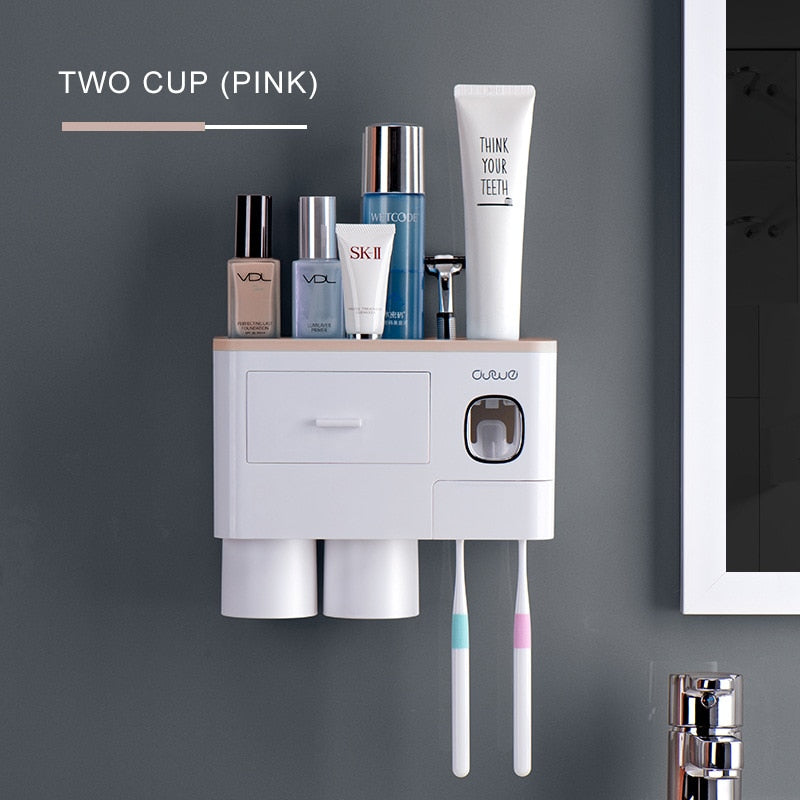 Wall Mounted Compact Bathroom Shelf Organizer