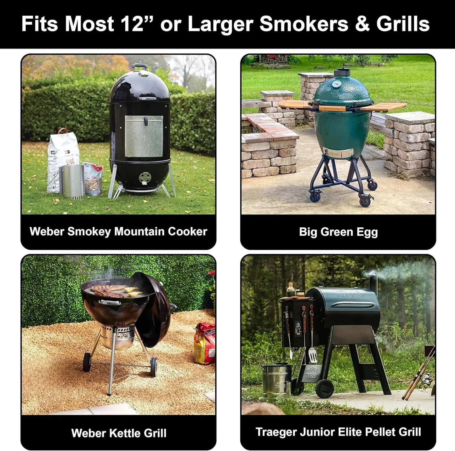 Deluxe 4 Rack Grill Mat Set Non Stick BBQ Accessory