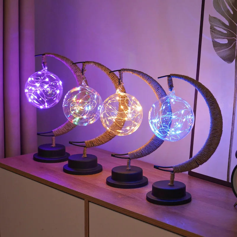 Compact LED Half Moon Night Light - Luxicro