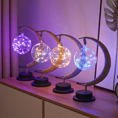 Compact LED Half Moon Night Light - Luxicro
