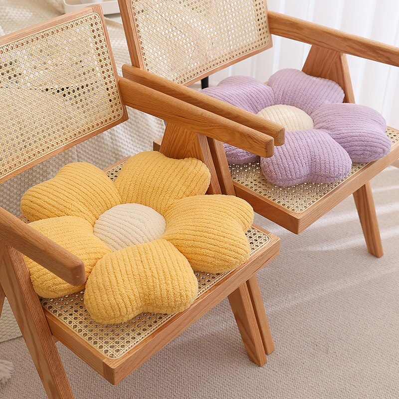 Soft Flower Design Accent Pillow