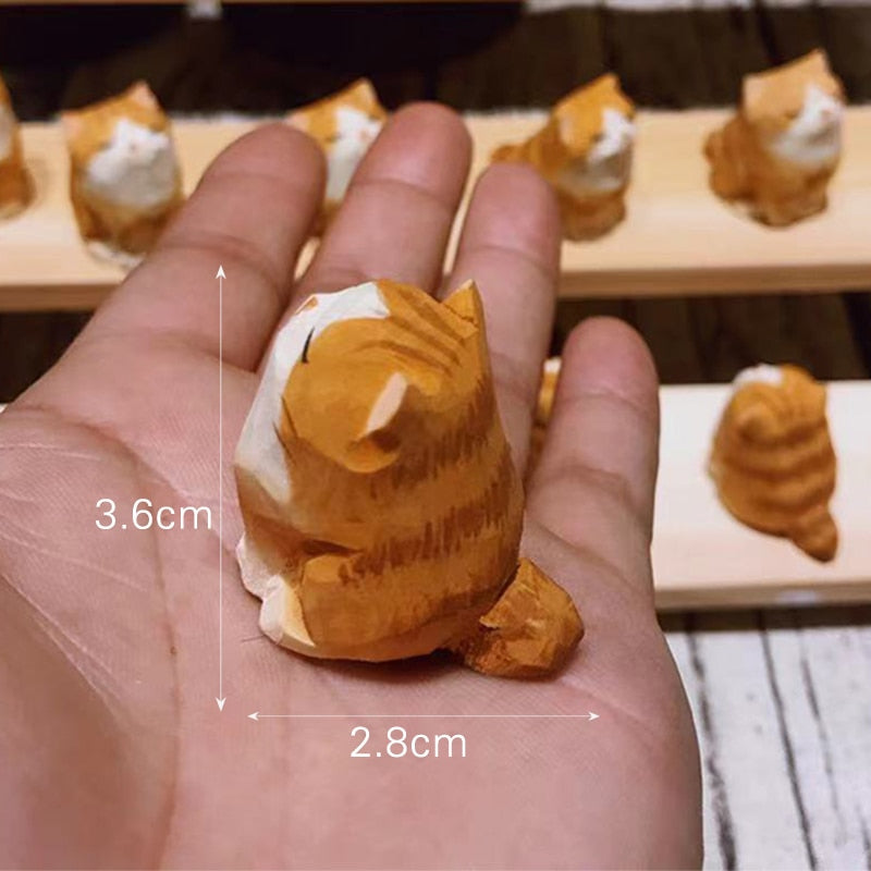 Cute Wooden Animal Figurine Decorations - Luxicro