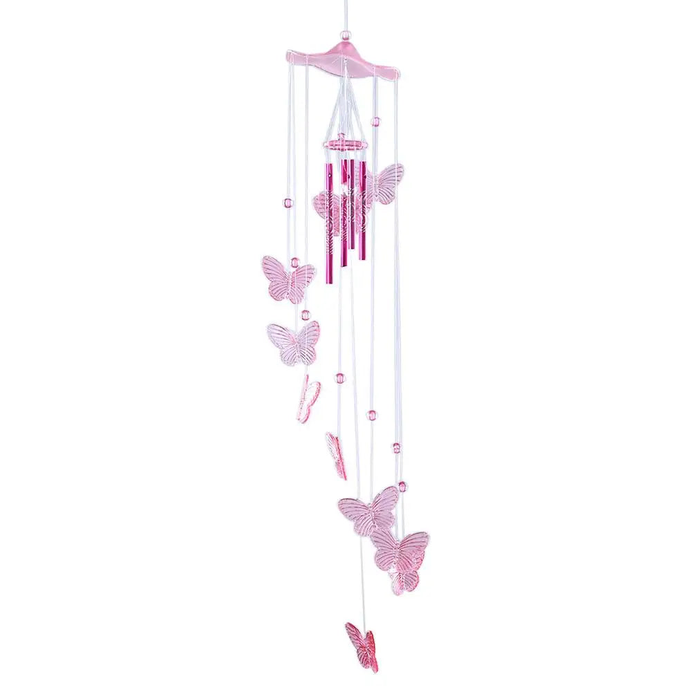 Delicate Garden Wind Chime with Bells and Butterfly