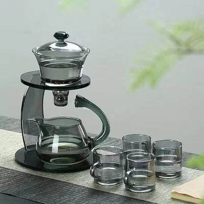 Elegant Curve Glass Tea Infuser Set