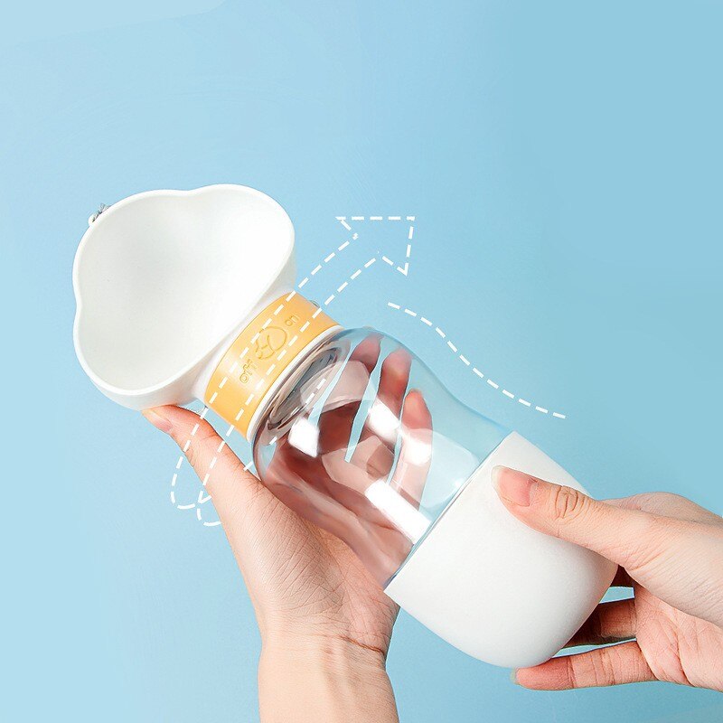 Portable Pet Water Food Bowl Dispenser