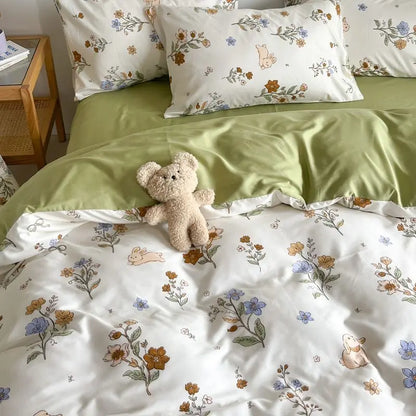 Soft Floral Bedding Comforter Set