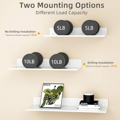 Contemporary Stainless Steel Wall Bracket Shelf