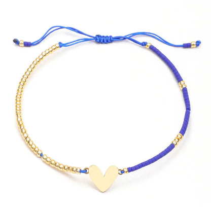 Dainty Crystal Love Charm Bracelet