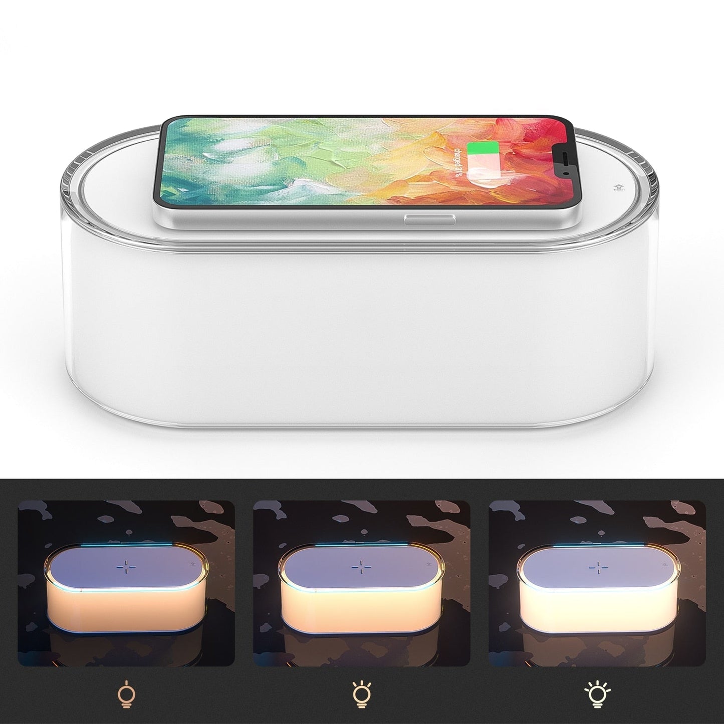 Glowing Wireless Charging Lamp