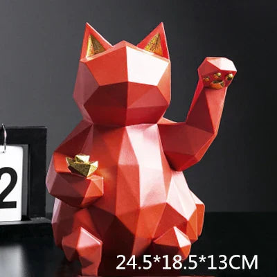 Cute Abstract Kitty Statue Decoration