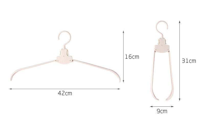 Compact Foldable Extra Wide Closet Hanger