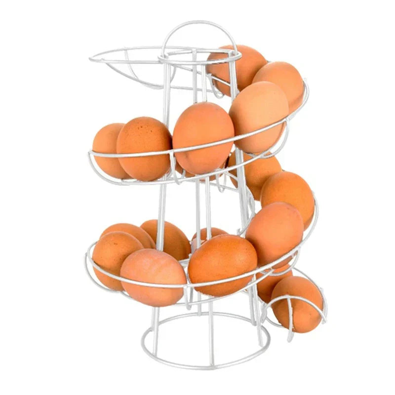 Space Saving Spiral Egg Storage Rack