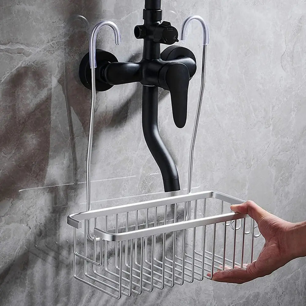 Shower Organizer with Hooks and Extra Storage - Luxicro