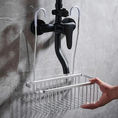 Shower Organizer with Hooks and Extra Storage - Luxicro