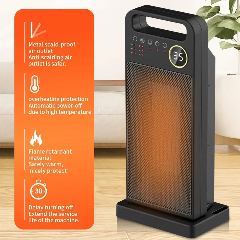 Fast 2000W Electric Room Heater with Remote Control