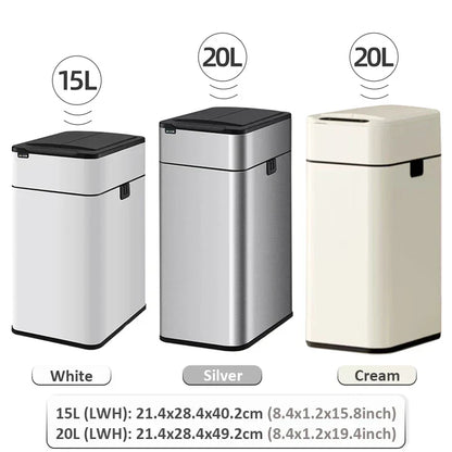 Automatic Stainless Steel Motion Sensor Bin