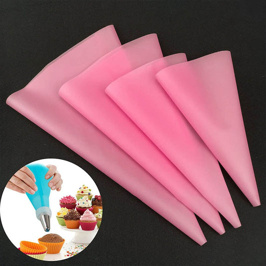 Convenient 4 Piece Reusable Cake Decorating Bags Set - Luxicro