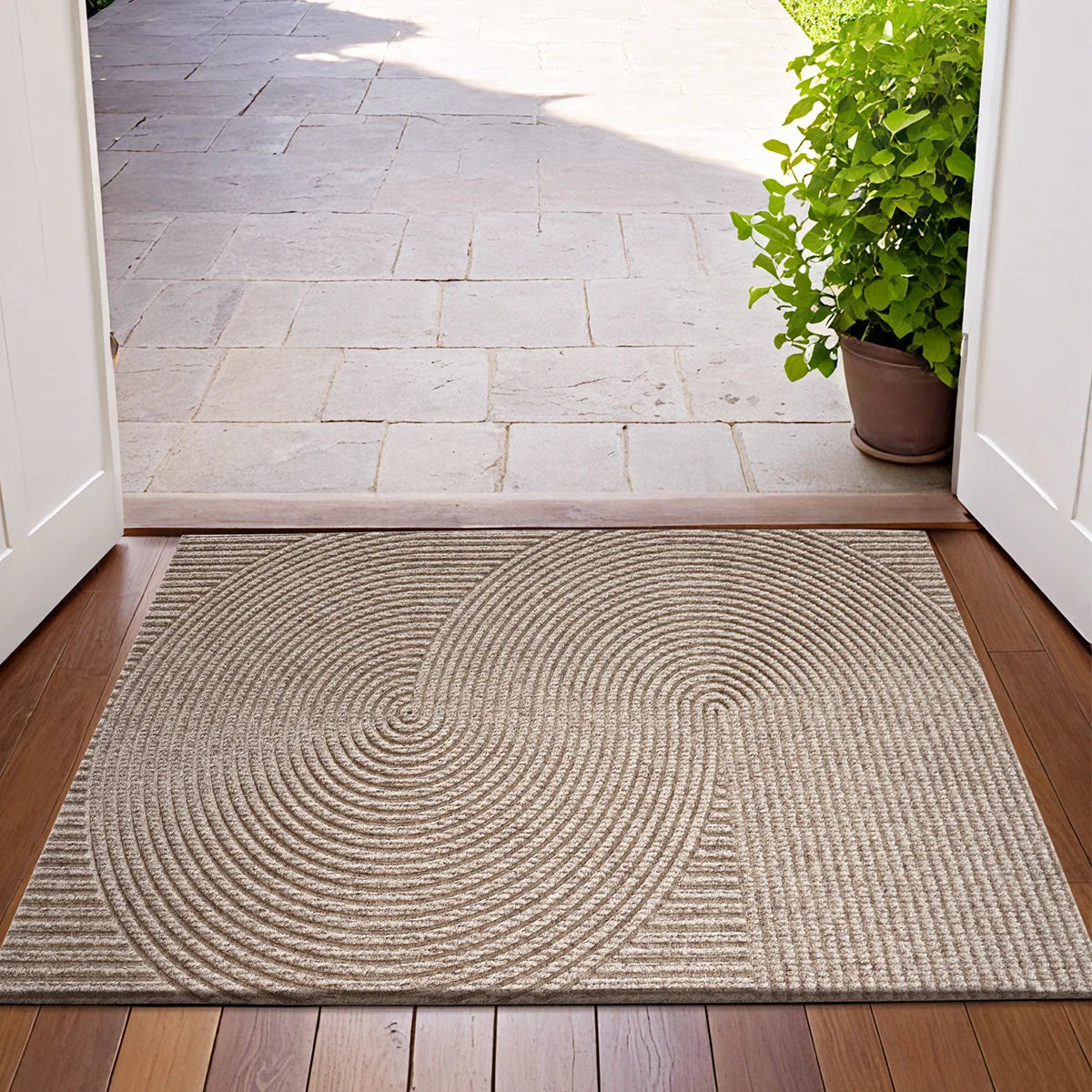 Durable Rubber Entrance Mat with Grip Backing