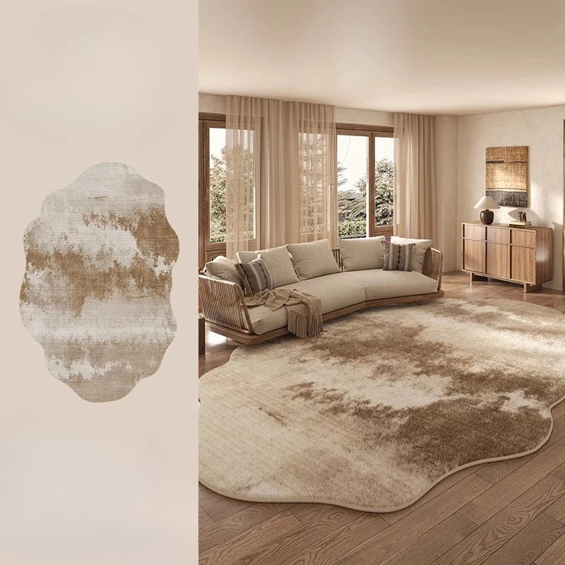 Plush Fuzzy Floor Rug Lamp for Living Room