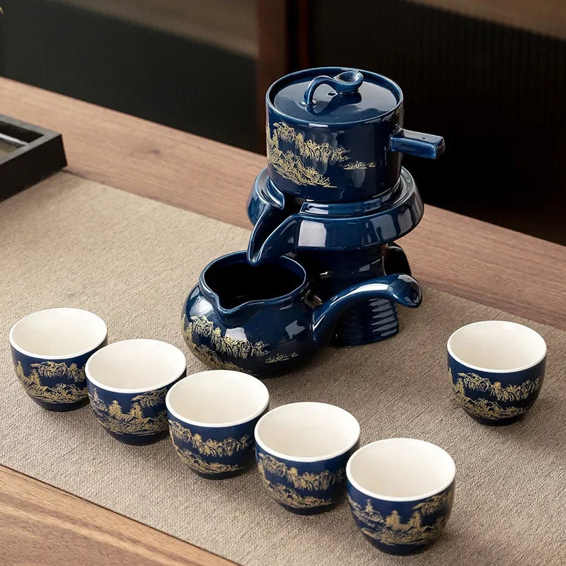 Traditional Asian Dragon Tea Set