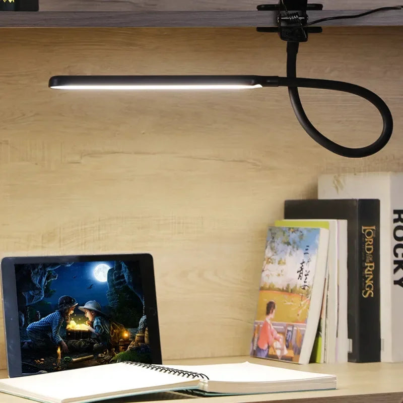 Flexible USB LED Desk Lamp with Adjustable Brightness - Luxicro