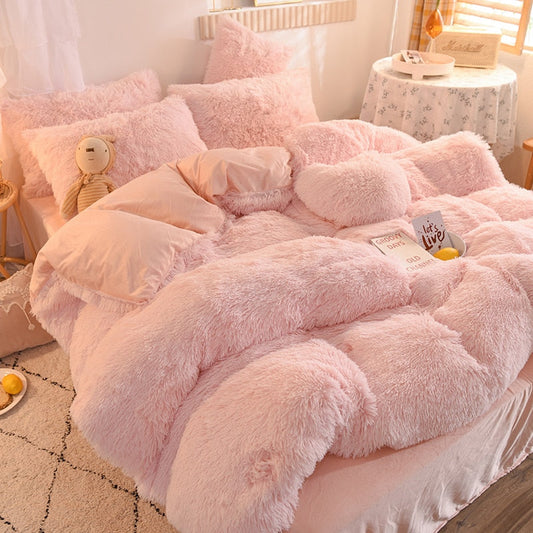 Cozy White Comforter Bed Set - Luxicro
