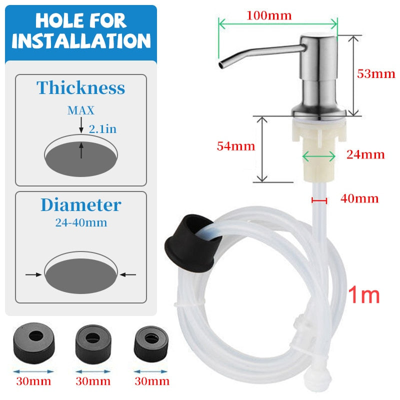 Easy Install Soap Dispenser for Kitchen Sink