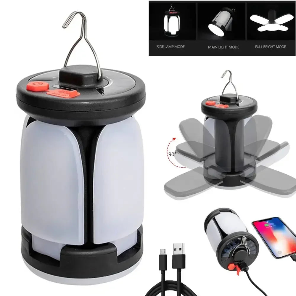 Bright Portable Solar Powered Camp Light - Luxicro