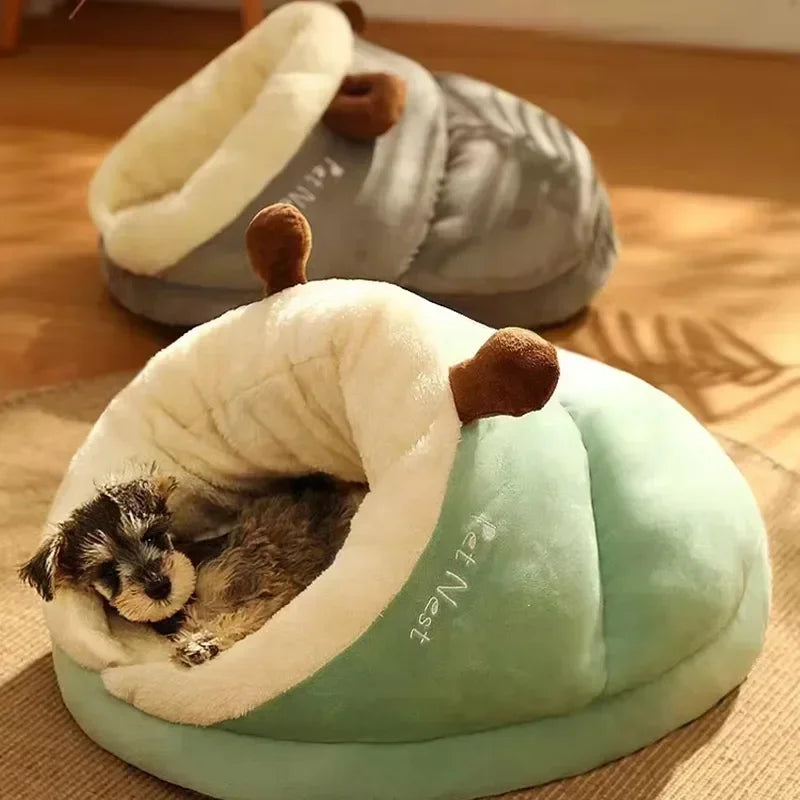 Cozy Fleece Dog Mattress | Portable Pet Warm Hut - Luxicro
