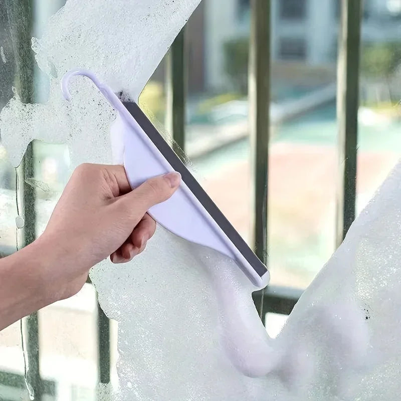 Compact Bathroom Squeegee with Soft Rubber Edge