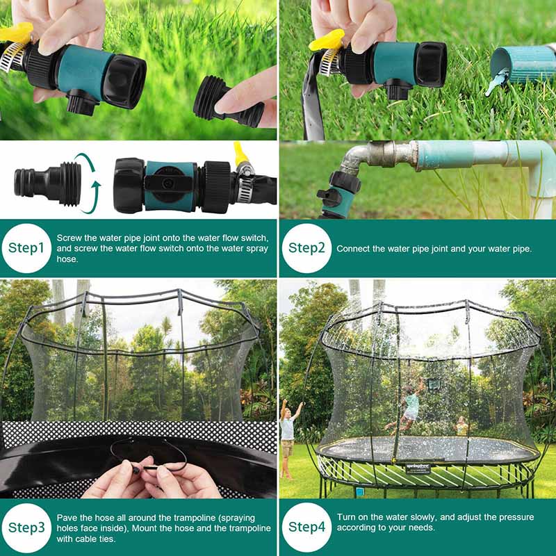 Cool Kids Water Sprinkler Trampoline