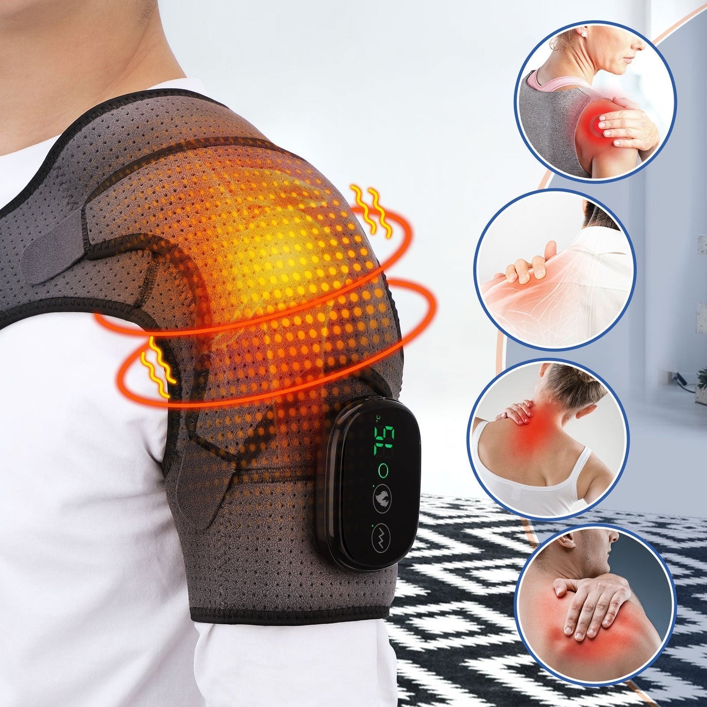 Relaxing Heat Massage Cushion - Luxicro