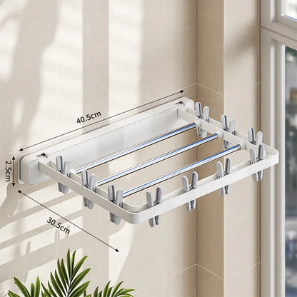 Space Saving Foldable Wall Mount Dryer Rack