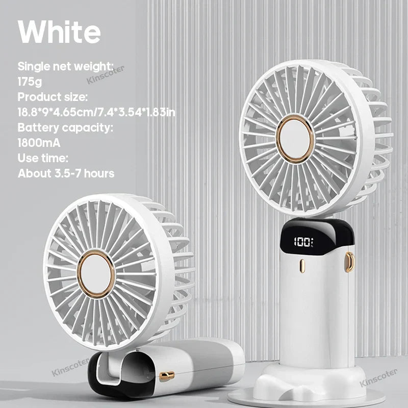 Mini Multi Function Fan with LED Screen - Luxicro