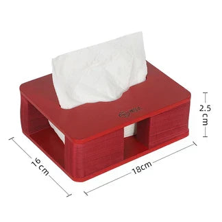 Small Wooden Table Tissue Box