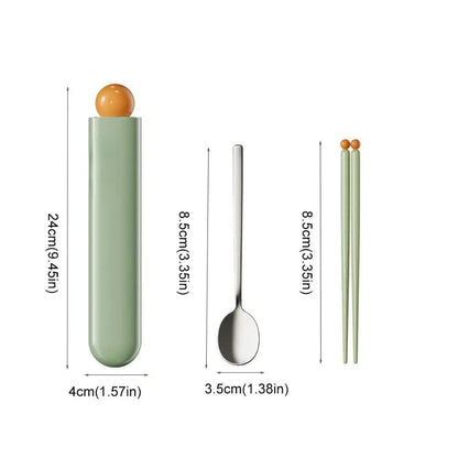 Compact Travel Chopstick Utensil Set