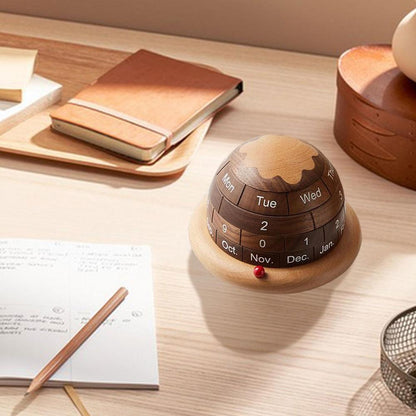 Rustic Wooden Desk Calendar