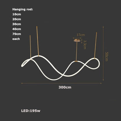Modern Dimmable LED Ceiling Light Fixture
